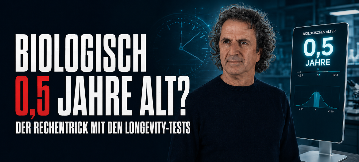 René Gräber hinterfragt das angebliche biologische Alter von 0,5 Jahren bei Longevity-Test